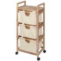 Wenko Wäschewagen Acina, hochwertiger Wagen mit 3 Schubladen, 4