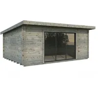Palmako Gartenhaus Lea Slide Plus Grau Tauchgrundiert 530 cm