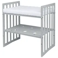 Waldin Babybett OWAL Kinderbett mit Matratze, mitwachsendes Kinder-Bett,Ohne Stoffset,Holz