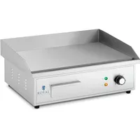 Royal Catering Elektro Grillplatte Tischgrill, Silber