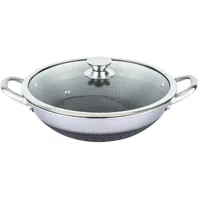COFI 1453 Wok Topf 32cm Edelstahl Wabenstruktur Ø32cm Induktion