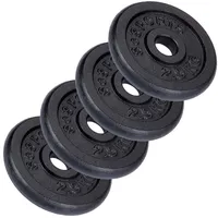 ScSPORTS Hantelscheiben Set Hantelscheibe 10 kg schwarz