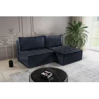 Kaiser Bohoo Mini modernes Ecksofa mit Schlaffunktion Graphit Rechts