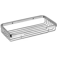 Brillantbad BEO Seifenkorb Messing Chrom gebürstet 100x230x30 mm für