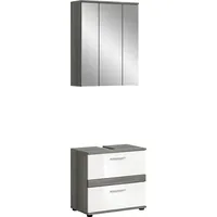 WELLTIME »Lucca«, bestehend aus: 1x Waschbeckenunterschrank & 1x Spiegelschrank,