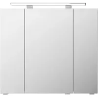 Saphir Badezimmerspiegelschrank »Serie 4010 Badezimmer-Spiegelschrank inkl. LED-Aufsatzleuchte«, Badschrank 80