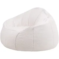 I.C.O.N. icon Sitzsack, Creme, Sitzsack Erwachsene mit Füllung, Bean
