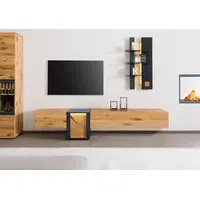 Massivmoebel24 KITZBÜHEL Lowboard 170x52x52 cm Natur Geölt/Lackiert Holz