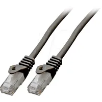 EFB-Elektronik EFB K8104SW.0,5 - Cat.6 U/UTP Patchkabel CCA, schwarz