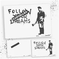 LaserCad Schablonen BANKSY Streetart (B101, Dreams Cancelled (2 layer),