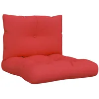 VidaXL Palettenkissen 2-tlg. Rot Stoff