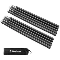 KingCamp 2x Set Teleskop Vor Zelt Stange Sonnensegel Tarpstange
