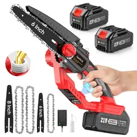Seesii 8 und 6 Zoll Akku Kettensäge, Avhrit 2-in-1