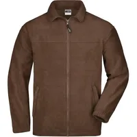James & Nicholson Fleecejacke JN044, - L - braun,