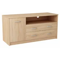 Matkam Fernsehkommode Sonoma Eiche, 110x55x41 cm, Wohnzimmer, Wohnwände, Lowboards,