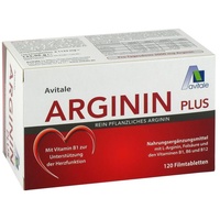 Avitale Arginin plus Vitamin B1+B6+B12+Folsäure Filmtabletten