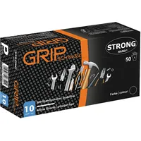 FELDTMANN Einweghandschuh Grip,Nitril,ungepudert, schwarz,Gr.9, Box=50 Stück
