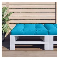 VidaXL Palettenkissen Blau 80x80x12 cm Stoff