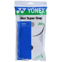 Yonex Overgrip Wet Super Grap 0.6mm (Komfort/glatt/leicht haftend) weiss