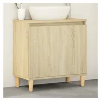 VidaXL Waschbeckenunterschrank Sonoma-Eiche 58x33x60 cm Holzwerkstoff