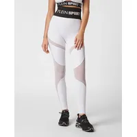 Plein Sport Damen, Tight MULTICUT, weiß S