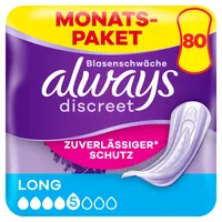 Always Discreet Inkontinenzeinlagen Long, 80 x 10 Stück) Monatspaket,