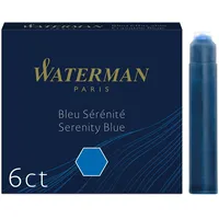 Waterman Füller-Tintenpatronen | International Standardgröße | Serenity Blue |