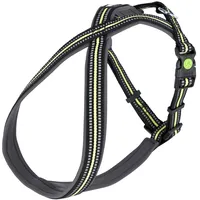 Kerbl Pet Flexi 80234 Geschirr Xenos 15mmx30-40cm, schwarz/Neongelb, 0.070