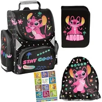 Goldkids Schulranzen Lilo Stitch ergonomischer Ranzen Federmappe Turnbeutel Aufgabenheft