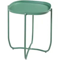 [en.casa] Tabletttisch Sandefjord Stahl 53x46x46 cm Grün
