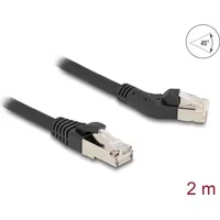 DeLock RJ45 Netzwerkkabel Cat.6A S/FTP 2m, schwarz