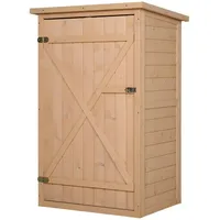 Outsunny Gerätehaus 0,75 x 0,56 m Beige