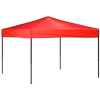 VidaXL Partyzelt Faltbar Rot 3x3 m