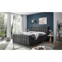 Ed exciting design Boxspringbett ED EXCITING DESIGN "Loberie", grau