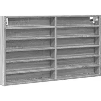 VidaXL Vitrinenschrank Grau Sonoma 100x8,5x58 cm Holzwerkstoff