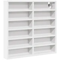 VidaXL Vitrinenschrank Weiß 60x8,5x58 cm Holzwerkstoff
