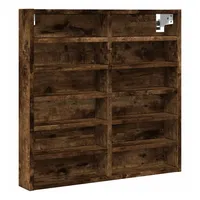 VidaXL Vitrinenschrank Räuchereiche 60x8,5x58 cm Holzwerkstoff