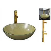 VidaXL Waschbecken Einhandmischer Gold