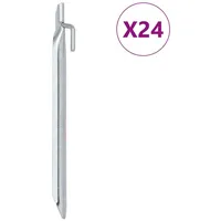 VidaXL Zeltheringe 24 Stk. V-Form 24 cm Ø20 mm