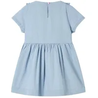 VidaXL Kinderkleid mit Rüschen Hellblau 116