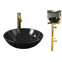 VidaXL Waschbecken Einhandmischer Schwarz