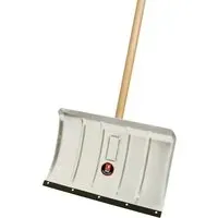 Idealspaten Schneeräumer Flüsterkante ALU mit Stiel 50 cm breit