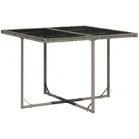 VidaXL Gartenmöbel-Set 9-tlg. Grau