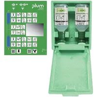 PLUM SAFETY APS Augenspülstation 2x0,5l H280xB230xT110ca.mm