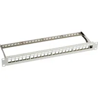 EFB-Elektronik EFB B37200100GR.24 Verteilerfeld 19” 1HE 24-Port metall grau