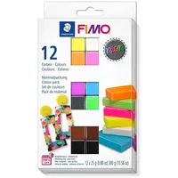 FIMO Modelliermasse-Set "neon" 12er Set - Rosa