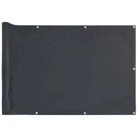 VidaXL Balkon-Sichtschutz Anthrazit 400x75 cm PVC