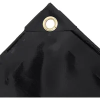 VidaXL Abdeckplane 650 g/m2 1,5x10 m Schwarz - Schwarz