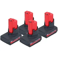 Milwaukee Akku Set 4x M12 HB5 High Output 12