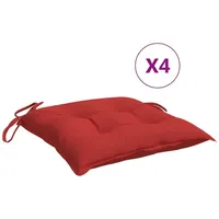 VidaXL Palettenkissen 4 Stk. Rot 50x50x7 cm Oxford-Gewebe